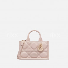 디올 Book Tote 미니 백 파우더 핑크